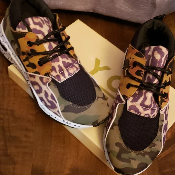 9 camouflage leopard sneakers mix print - Picture 2 of 8
